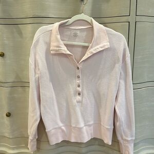 Negative underwear- waffle knit pullover - small